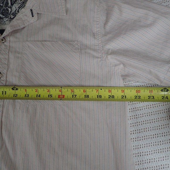 Alab Clothing Company Button Up Pink Shirt w/ Embroidery on Shoulder Size: Large - Picture 6 of 8